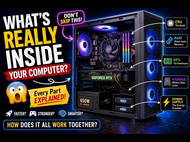 What’s Inside a Computer? 💻 | PC Components Explained for Beginners