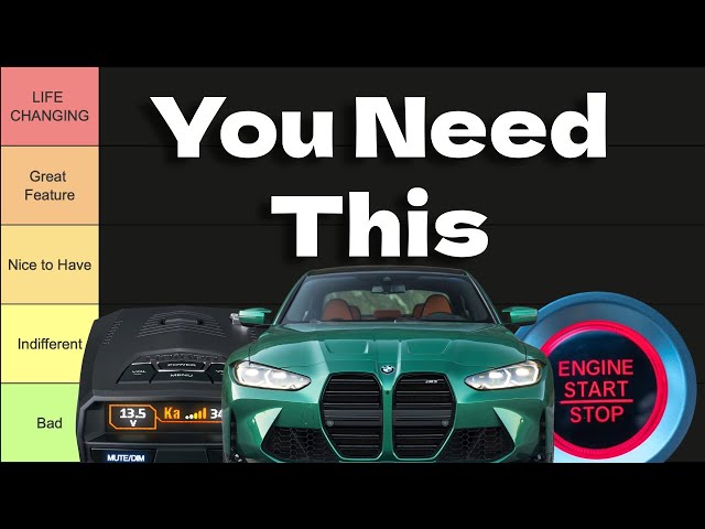 The BEST Features in Modern Cars (Tier List)