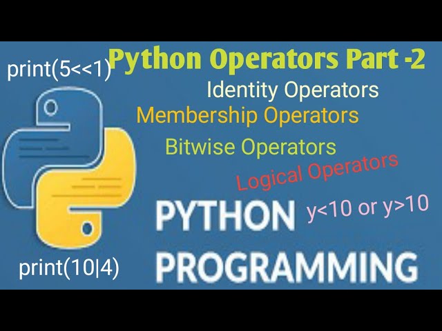 #11Python Operators tutorial for beginners Part 2 |  Python Tutorial - for Beginners | #python