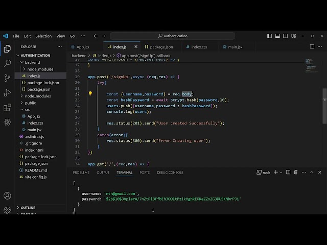 JWT Authentication using React and Express JS | Explained in Tamil