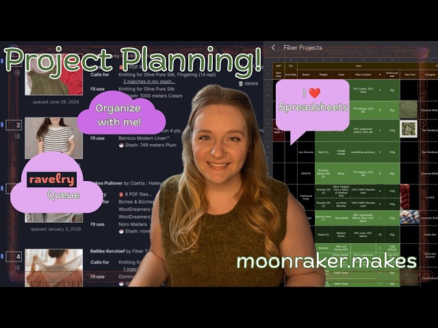 How I Plan Projects - organize my queue and spreadsheet with me!