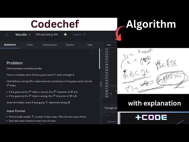 Wordle CodeChef solution | wordle soution with explanation | wordle solution  with program