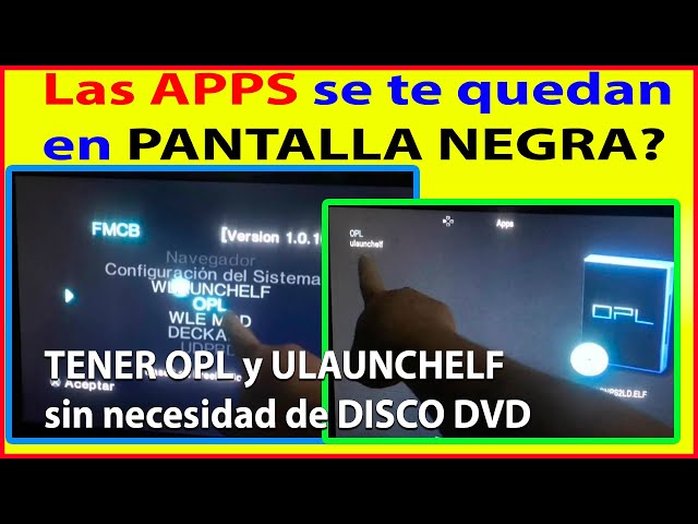 💥(solución) no tienes ULAUNCHELF ni OPL 🔴O SE QUEDAN EN  PANTALLA NEGRA ✨ NO NECESITAS DVD