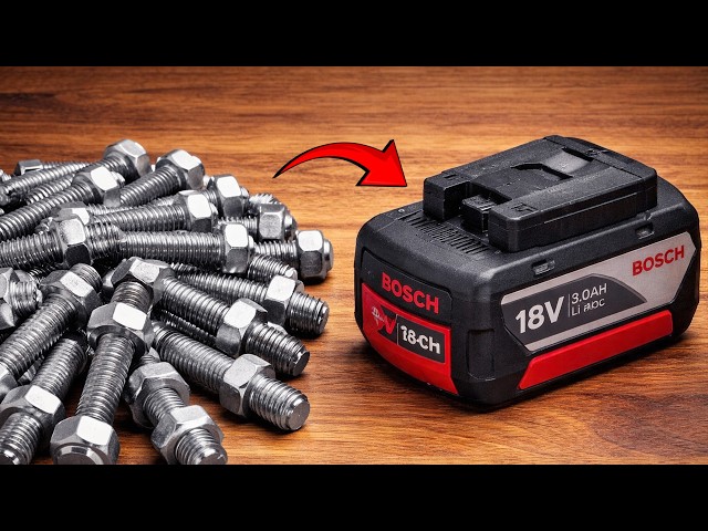 🔋Never Buy Drill Batteries Again! Use a Bolt and Watch What Happens!😱