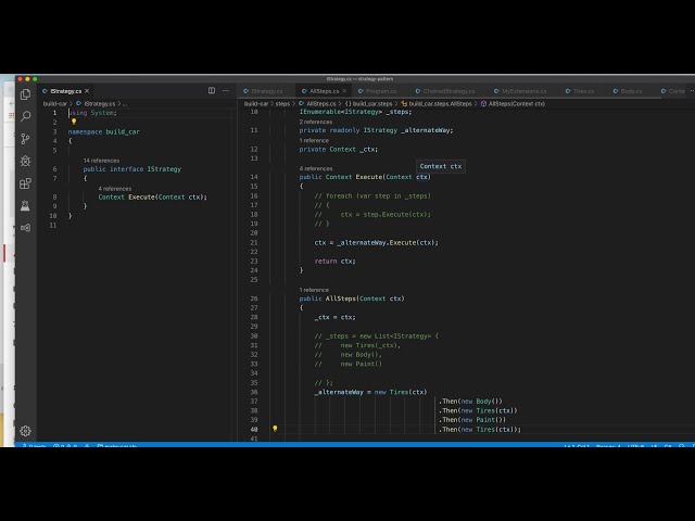 c# strategy pattern in 9 min