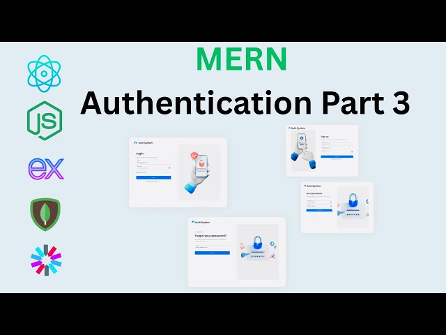 Complete MERN Authentication System With Password Reset, Email Verification, JWT auth || Part 3