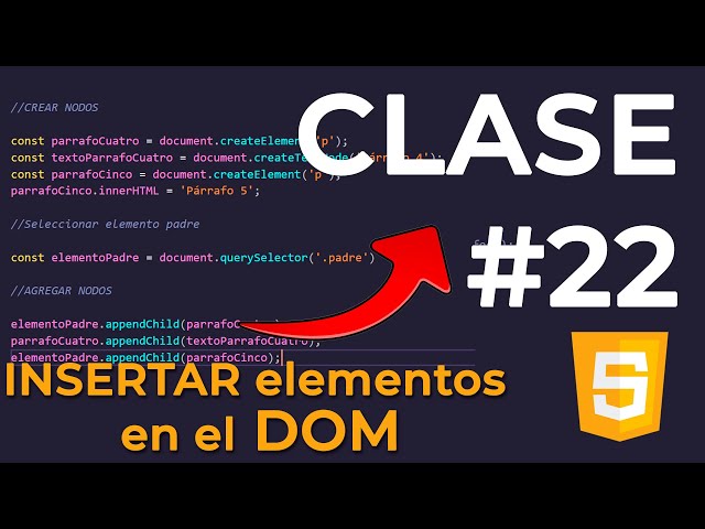 ⭐ [JS] 22 APRENDE a USAR createElement() appendChild() append() 📚 Curso JAVASCRIPT