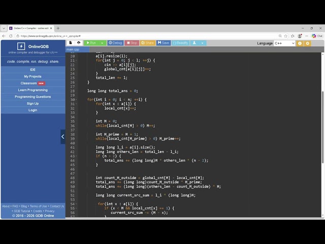 Codeforces Round 1074 (Div. 4) G code