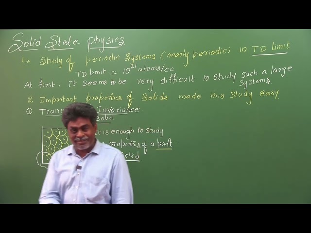 1. Solid State Physics Introduction for CSIR-NET / IIT-JAM / JEST / JL/DL/ Asst Prof Exam