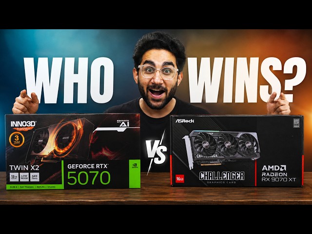 RTX 5070 12GB vs RX 9070 XT 16GB | Best Gaming PC Under ₹2 Lakh ft. @kryptronixgaming