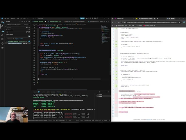 513: ThreeJS and Angular Space And Time Application - Unit Testing
