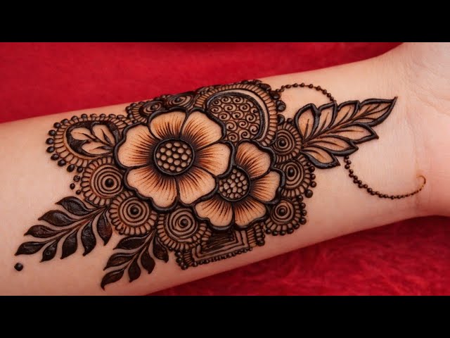 Simple and stylish front hand mehndi design | mehndi design 