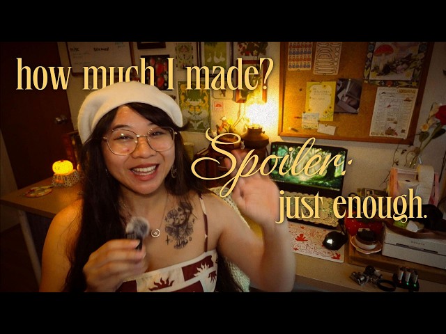 my first year as a full-time artist 🌻 how i survived self-employment without a plan + my goals