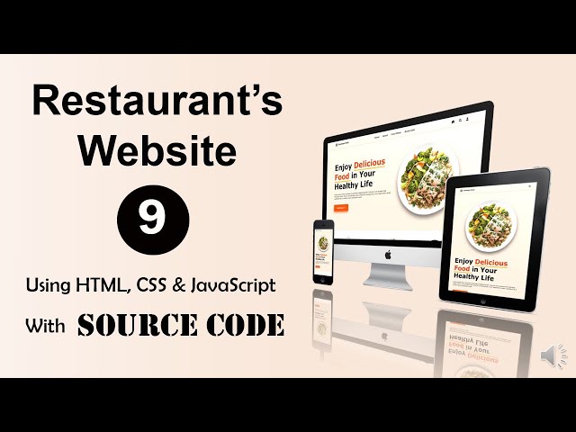 | Pt. 9 | Restaurant's Website - HTML, CSS & JavaScript (Fully Responsive ) || Frontend project