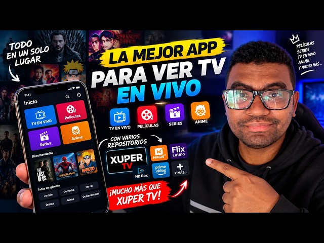 🔥 ¡ENCONTRÉ UNA APP MEJOR QUE XUPER TV! TV EN VIVO, PELÍCULAS, SERIES Y MÁS💥