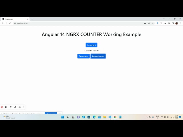 Angular 14 NGRX working demo