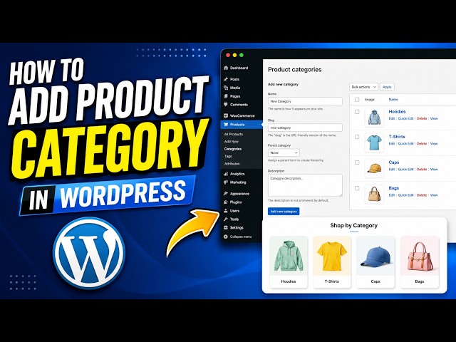 How To Add Product Category In WordPress