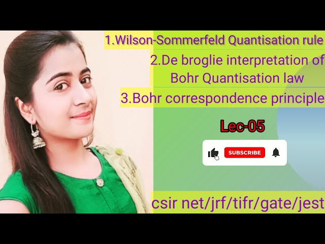 Lec-05 ||Atomic and Molecular Physics||CSIR/NET/GATE/TIFR || By Varsha Dalal || #atomicphysics