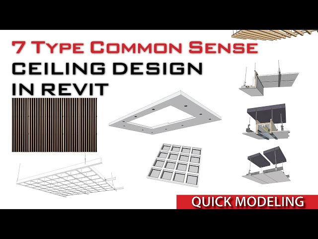 Learn how to make 3 types of ceiling designs in Revit Tutorial | 7 Different Ceiling