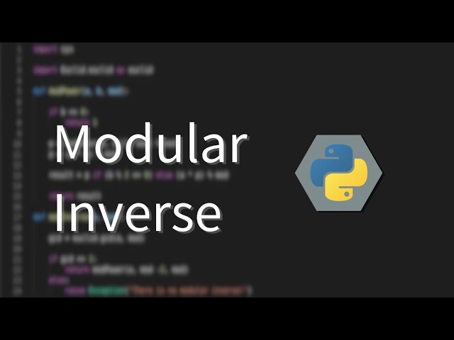 Modular Inverse - Fermats Little Theorem [Python] Math