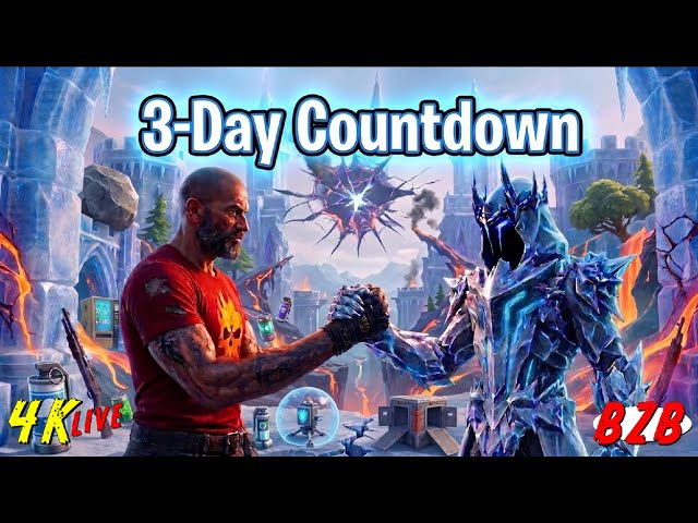🔴 4K 🎮 ONLY 3 DAYS LEFT! Fortnite Zero Build 4K Live 🌋 Road to the "Shattered" Event