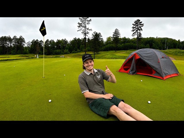 Overnight camping at a Golf Course - Hole in one
