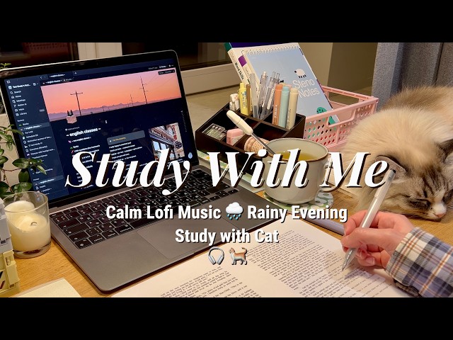 4-HR STUDY WITH ME ☕️ 50/10 pomodoro | Lofi music for productivity
