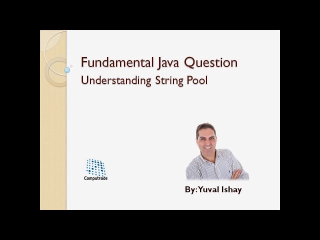 Java Interview Questions - String Pool - 1