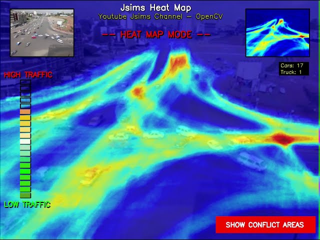 Jsims Heat Map - OpenCV - Python