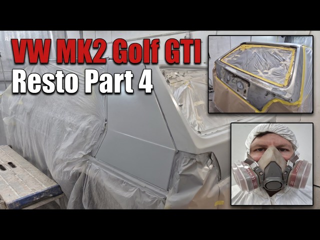Tailgate rust repairs, bonnet dents & Novol epoxy primer | VW MK2 Golf GTI Resto Part4