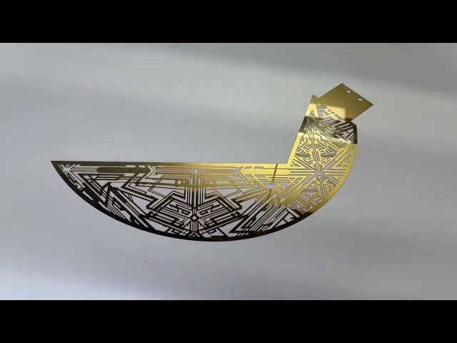 Precision Photo-Etched Brass Decorative Panel | Custom Metal Design