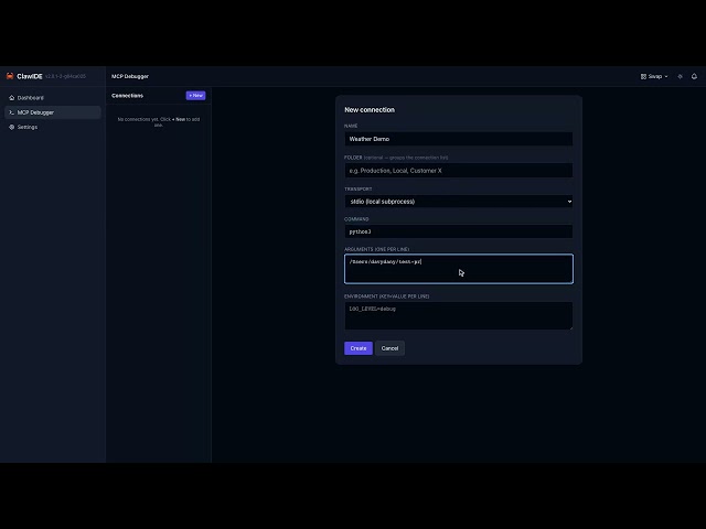 How to Debug MCP Servers in Seconds (ClawIDE)