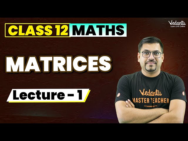 Matrices (L1) | Class 12 Maths Chapter 3 | Matrices Class 12 | CBSE/JEE | Harsh Sir