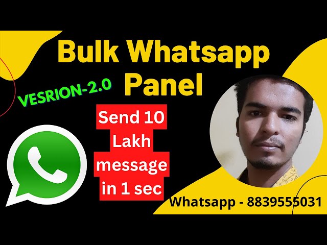 🔥 Bulk Whatsapp Panel | Bulk whatsapp message panel | Round sms Bhash sms shakshi software