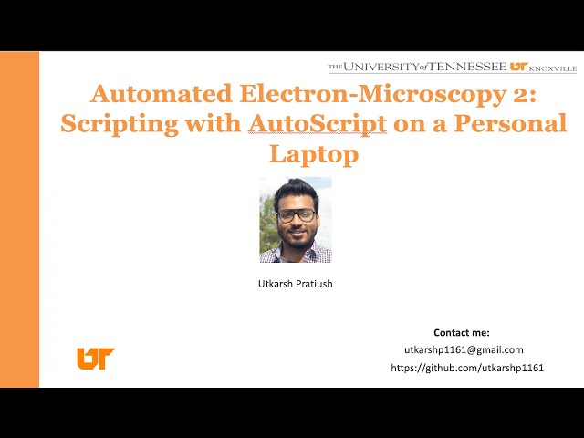 Automated Electron-Microscopy 2: Scripting with AutoScript on a Personal Laptop
