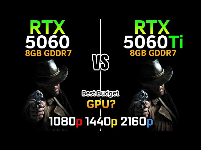 RTX 5060 vs RTX 5060 Ti 8GB | DLSS 4 MFG 6X | Best Budget GPU 2026? | 1080p, 1440p, 4K