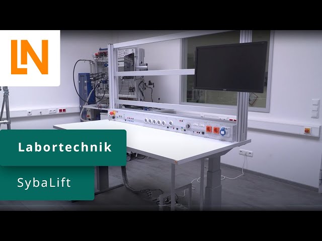 SybaLift höhenverstellbarer Labor- und Arbeitstisch aus der Reihe unserer SybaLab Labortechnik