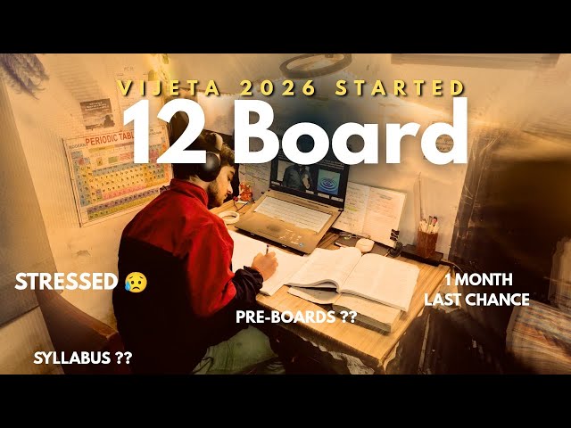 STARTING MY CLASS 12TH* FROM *VIJETA-2026* 😱🔥💪 || LAST CHANCE 💀 #class12 #vijeta2026 #jee