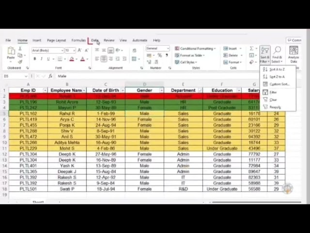  MS Excel Data Tab सीखो 🔥 | Sort, Filter & Advanced Filter आसान तरीके से || 