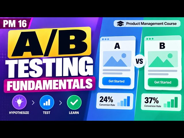 PM 16 | A/B Testing Fundamentals | Product Management Course | Uplatz