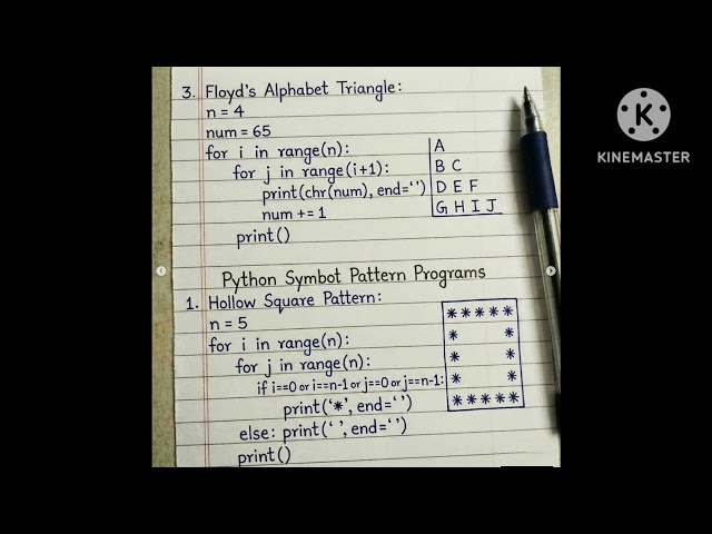 Pattern  python programming language best concept