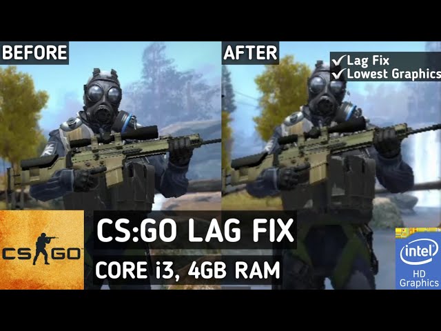 CSGO Lag Fix Low End PC | How To Play CSGO On 4GB RAM Intel HD Graphics