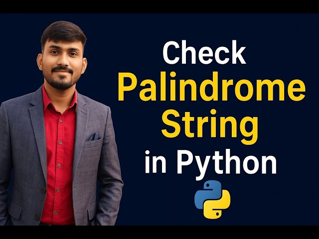 Check Palindrome String in Python | Best Python Interview Question for Beginner |Crack It Interviews
