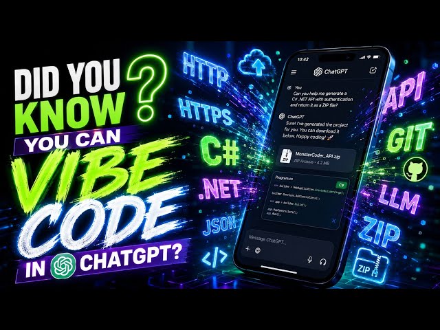 Did you Know?  You can Vibe Code in ChatGPT 