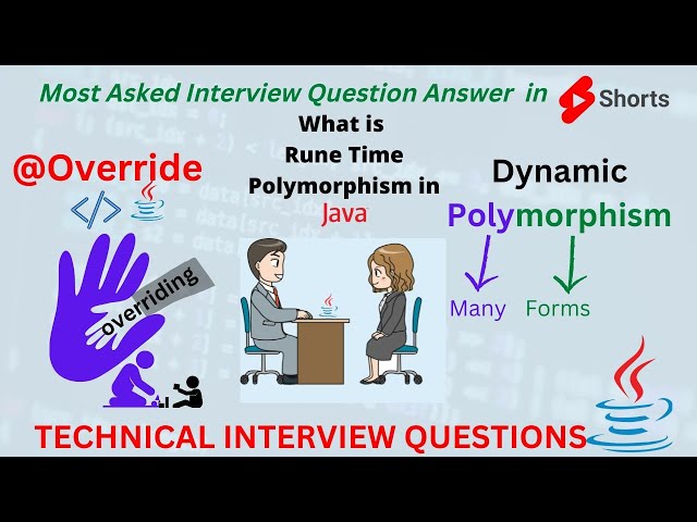 What is RunTime Polymorphism in JAVA | Overriding | Upcasting | Most Asked Interview Question