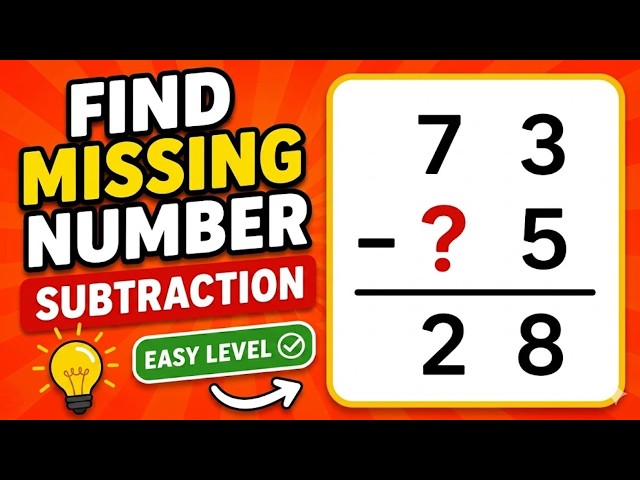 Easy 2-Digit Missing Number Subtraction Challenge! | 15 Fun Math Puzzles