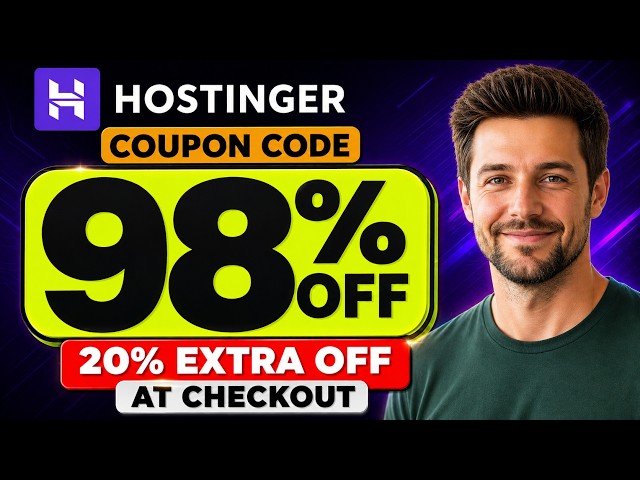Hostinger Coupon Code 2026 ⭐ TOP DEAL | Hostinger Promo Code | EXTRA 20% Hostinger Discount Code
