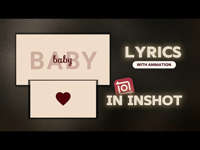 Make Lyrics Videos Like This in InShot 😳 (So Easy) (beginner friendly)