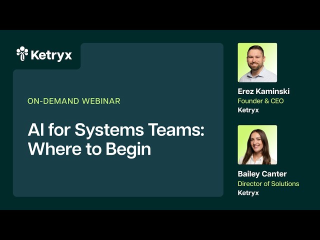 AI for Systems Teams: Where to Begin