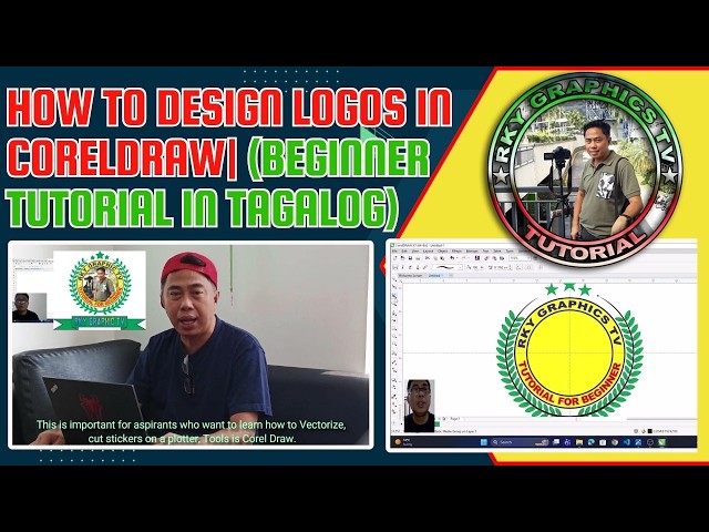 How to Design Logos in CorelDRAW | Beginner Tutorial in Tagalog